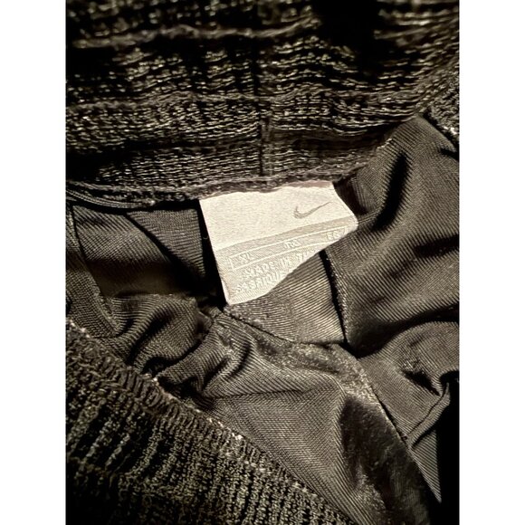 Vtg Nike Black Dazzle Basketball Shorts Mens XL 10" Shiny Y2K Gray Tag - Picture 3 of 6